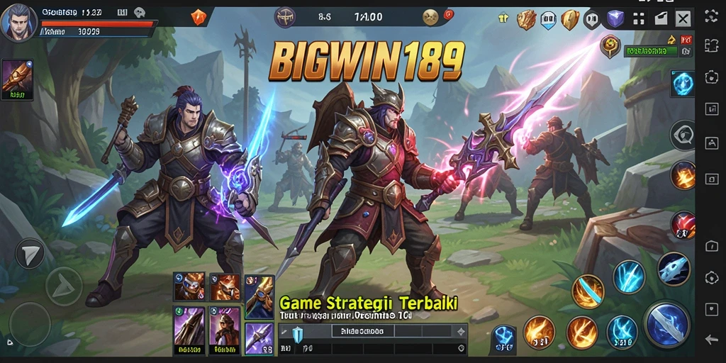 Tampilan gameplay menakjubkan dari BIGWIN189 dengan pertempuran strategis.