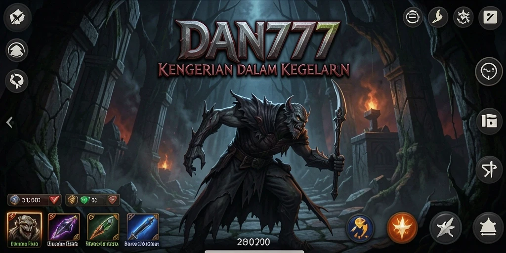 Tampak gameplay menegangkan di dunia kegelapan DAN777.