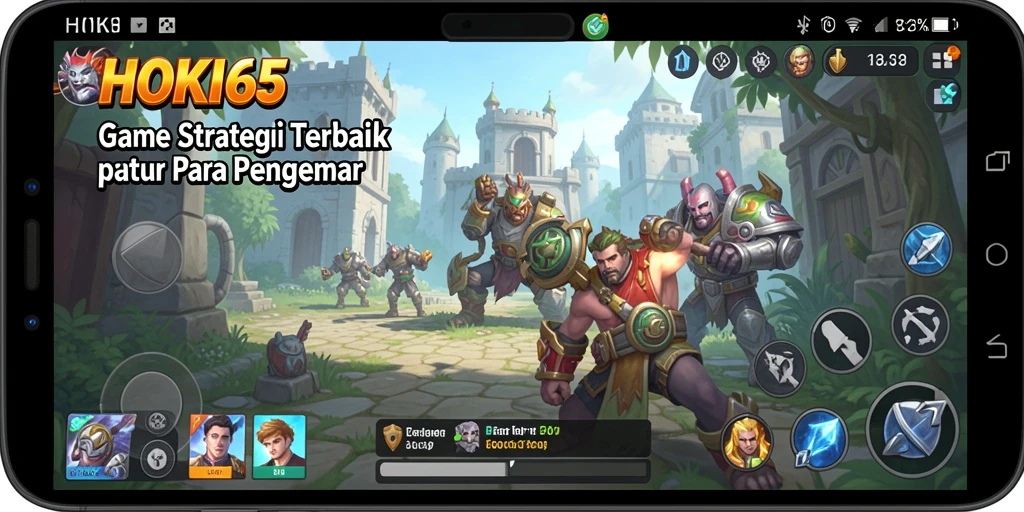 Tangkapan layar HOKI65 menampilkan aksi pertempuran strategis yang seru.
