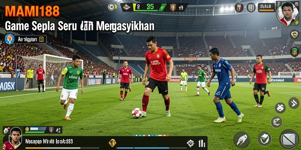 Tampilan gameplay MAMI188 yang menarik dengan aksi sepak bola mendebarkan.