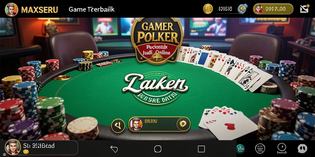 Screenshot gameplay MAXSERU dengan aksi seru permainan Poker.