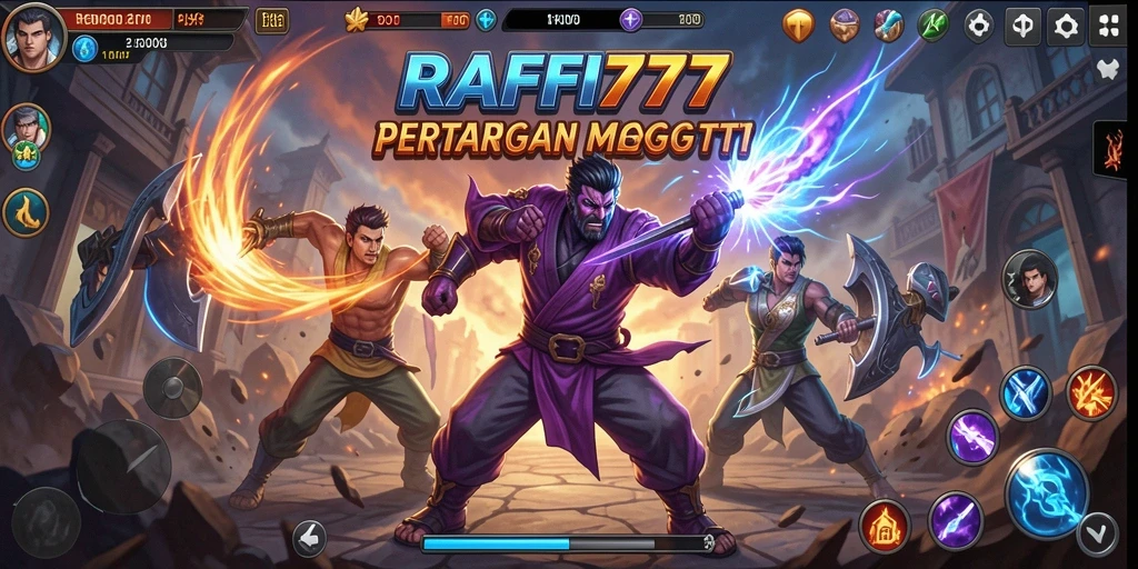 Tampilan seru aksi pertarungan dalam RAFFI777 yang mendebarkan.